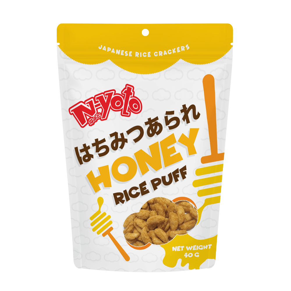 Japanese Rice Puff Rice Puff Honey - Apples-Island